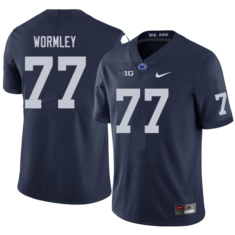 NCAA Nike Men's Penn State Nittany Lions Sal Wormley #77 College Football Authentic Navy Stitched Jersey ONN7398AK